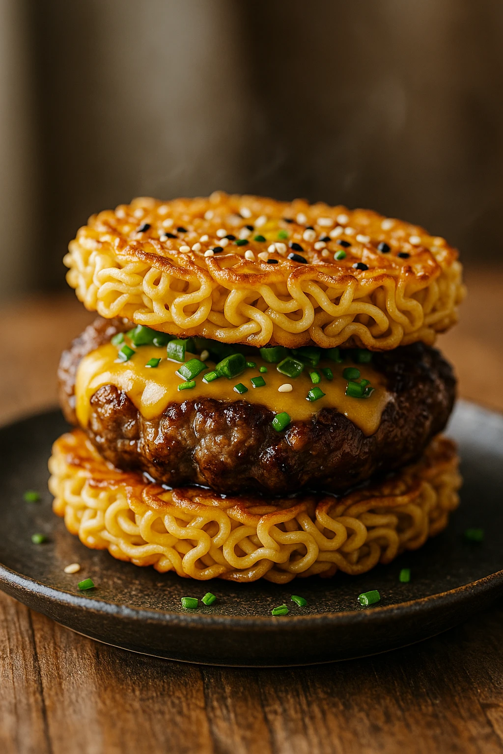 2 Burger ramen a la parrilla