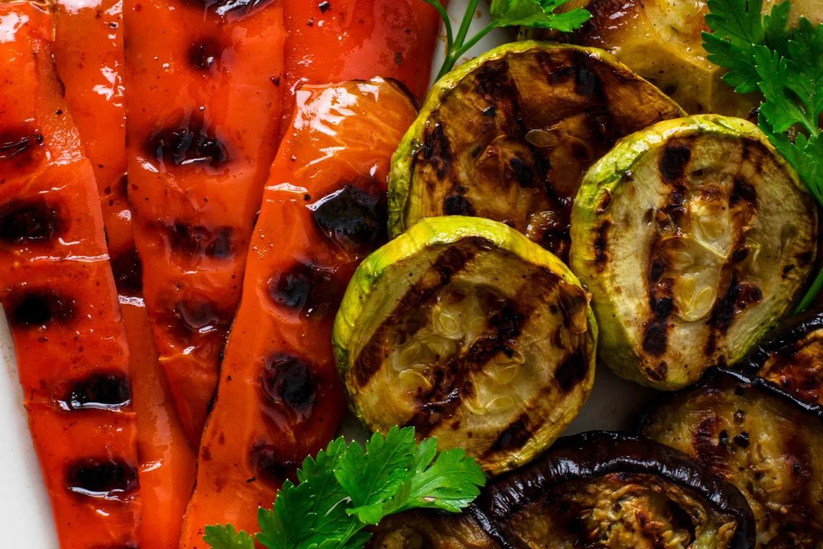 Verduras a la Parrilla - Calabacín, Berenjena y Pimientos