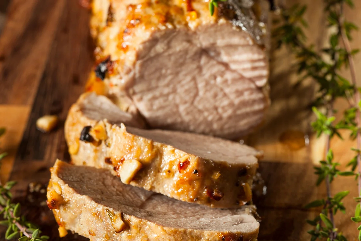 Lomo de Cerdo a la Parrilla con Glaseado de Mostaza y Jarabe de Arce