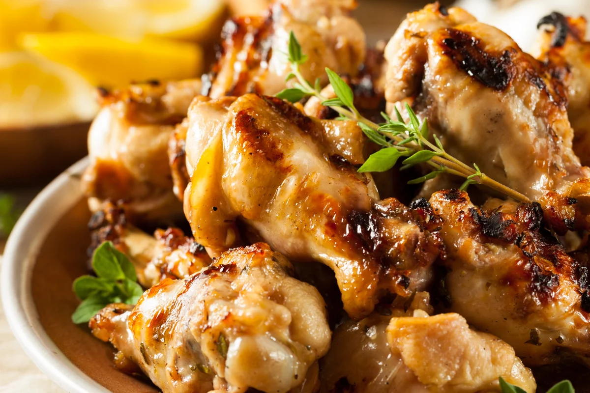 Muslos de Pollo a la Parrilla - Limón, Ajo y Hierbas