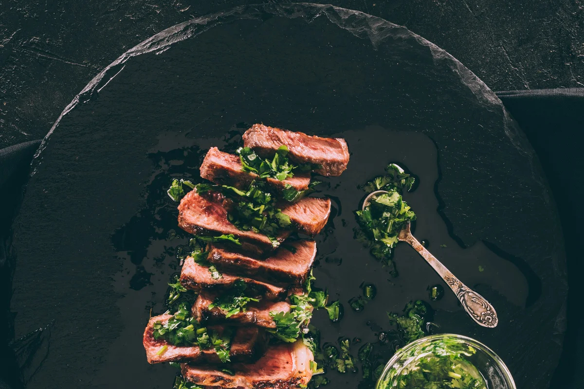 Pechuga de Pato Asada con Chimichurri