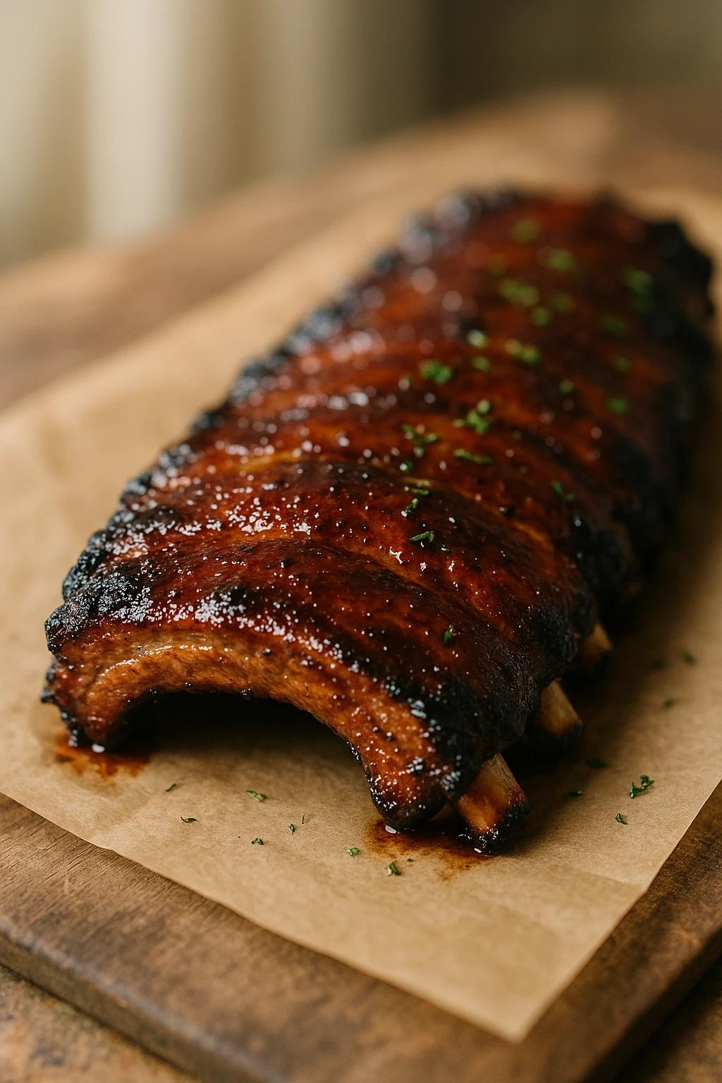 Costillas BBQ de arce y espresso