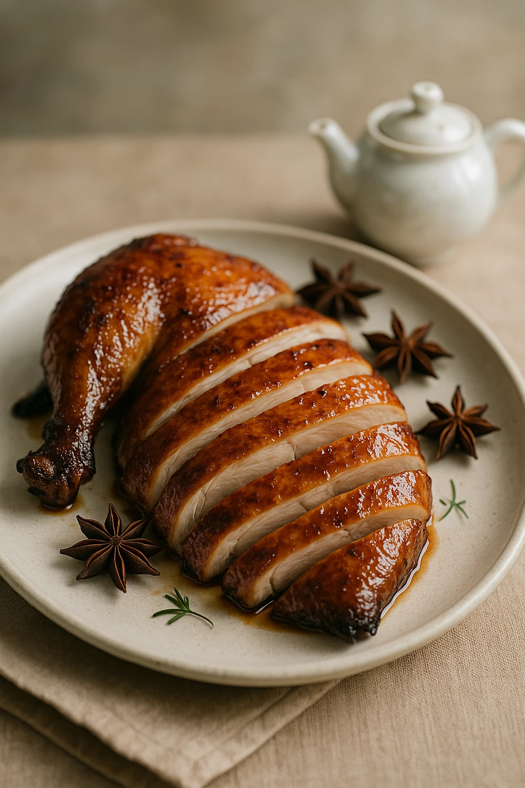 Smoked Chicken with Black Tea