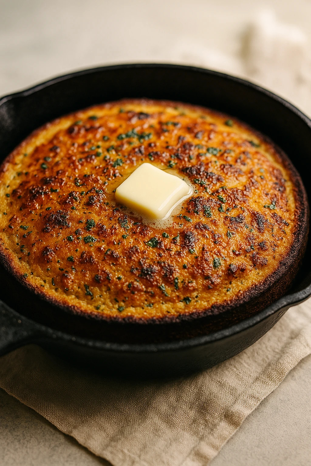 Pan de maíz BBQ con cheddar ahumado