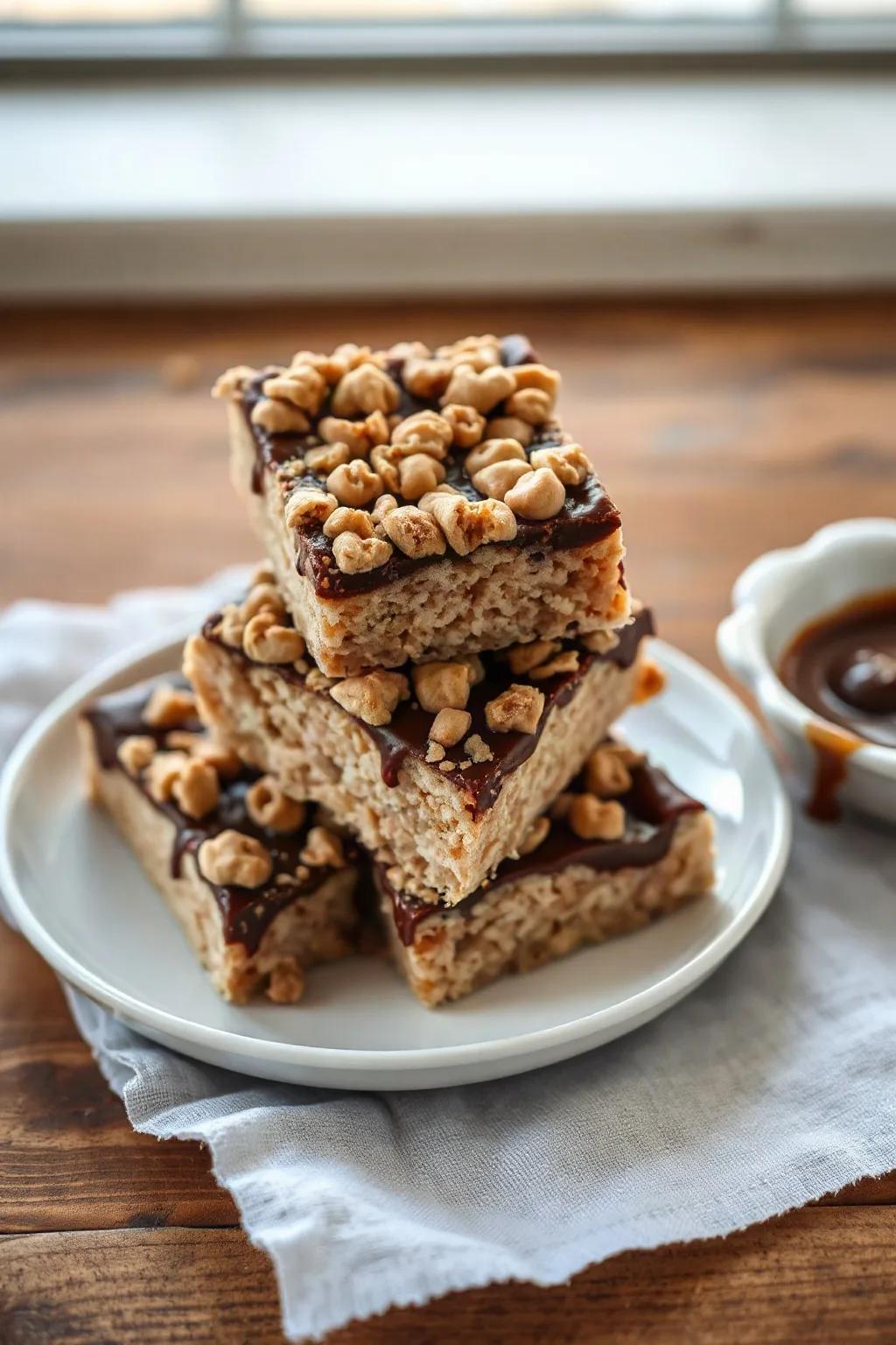 Easy Puffed Wheat Cake
