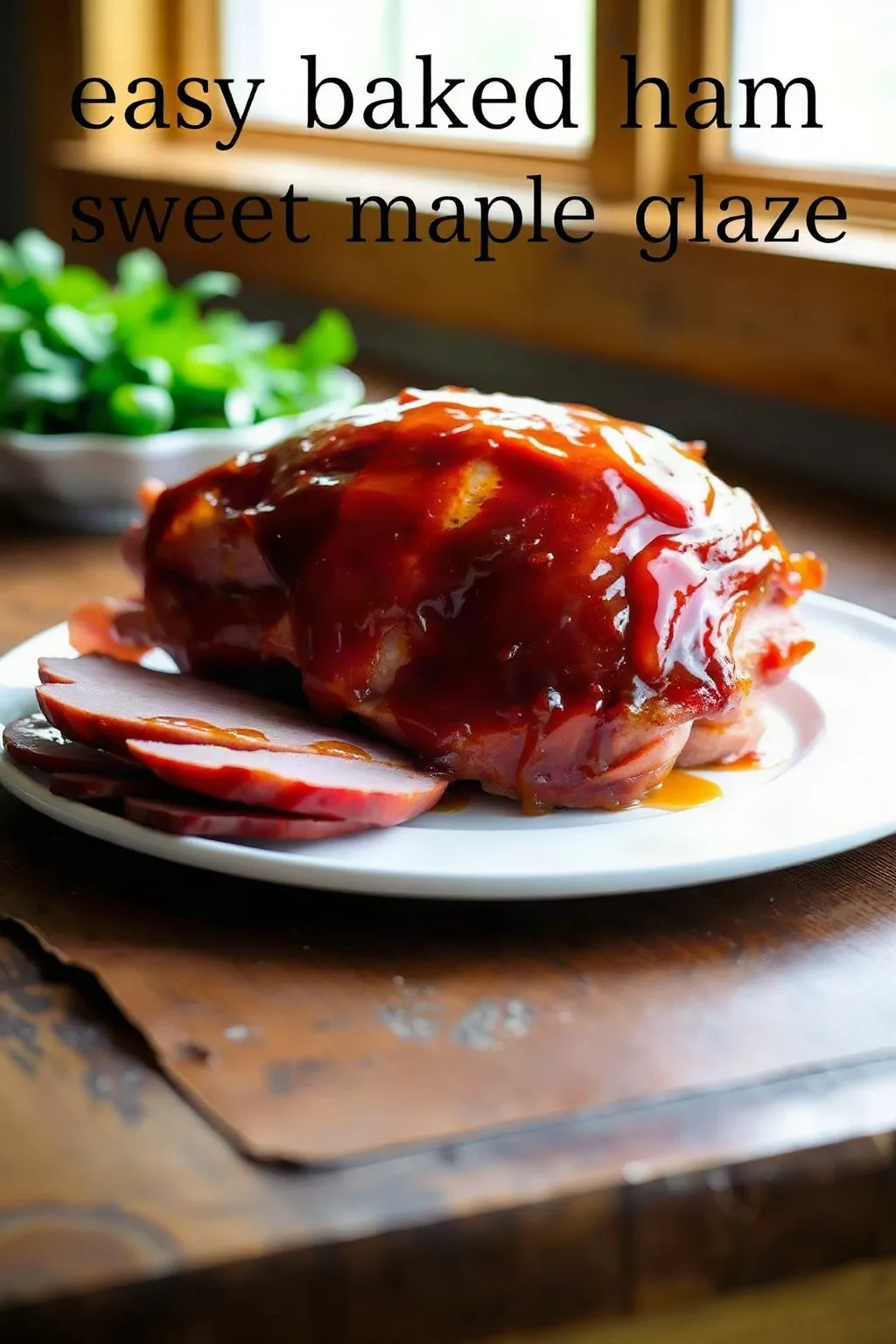 Easy Baked Ham with Sweet Maple Glaze