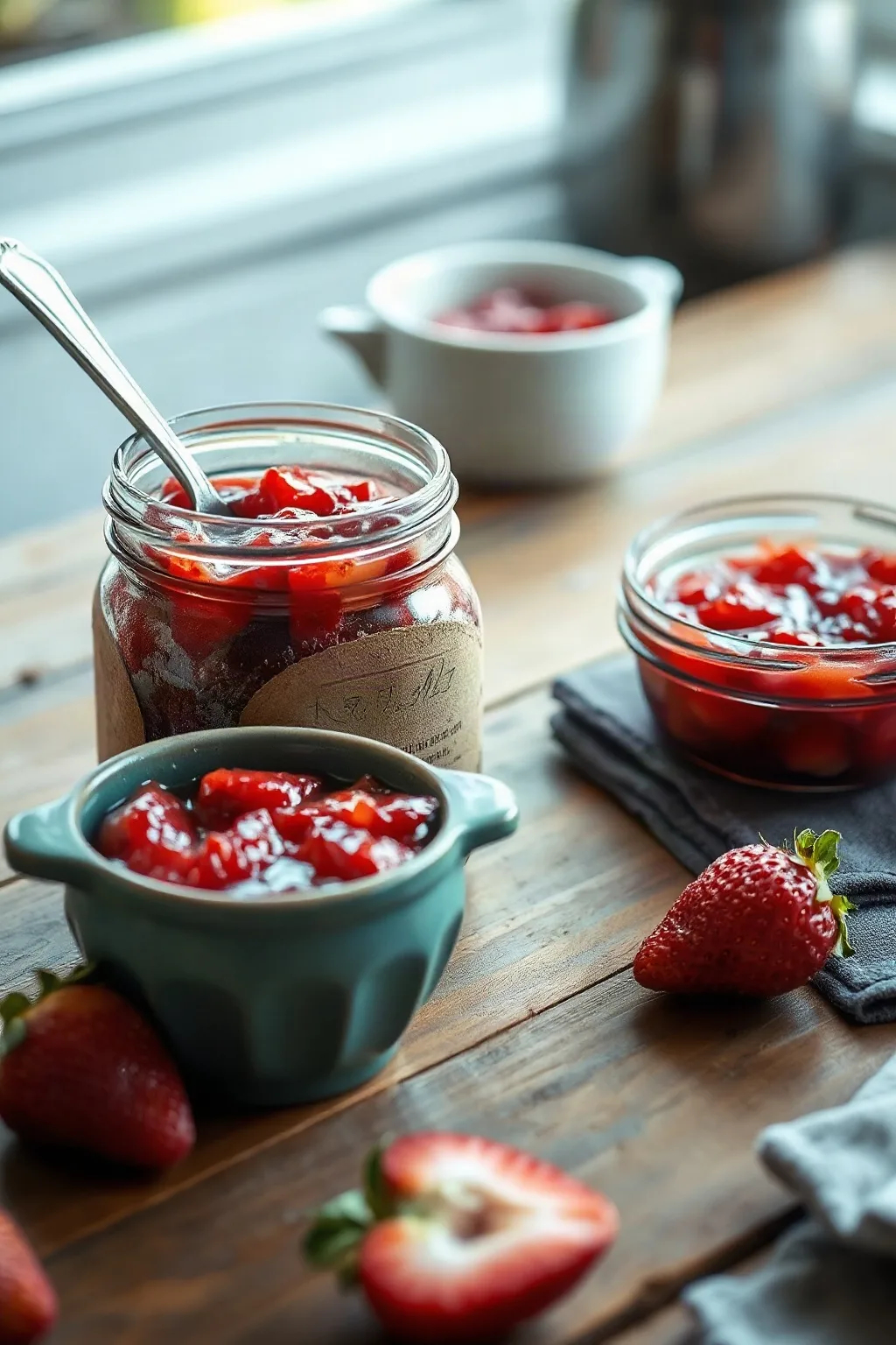 Confiture Fraises Rhubarbe Sans Pectine