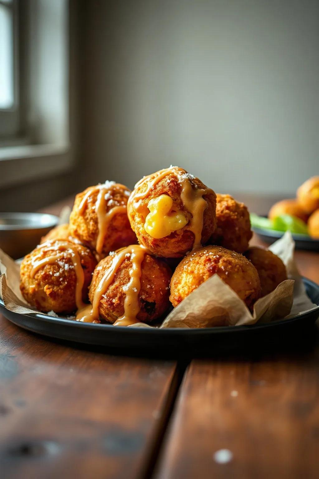 Crispy Fried Mac and Cheese Balls