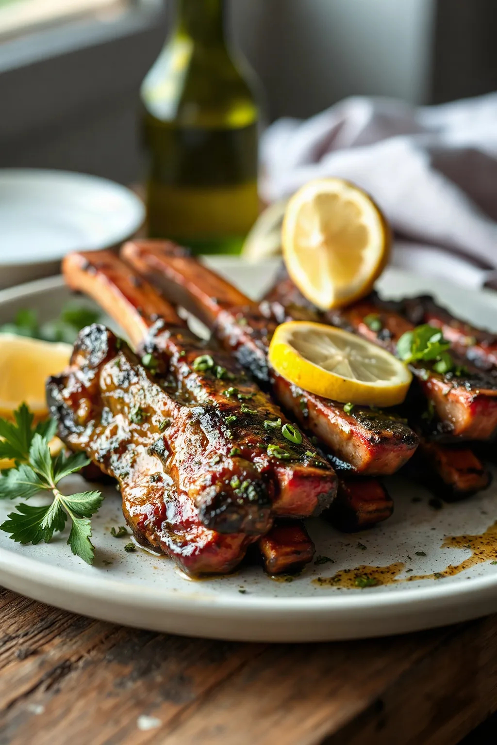 Authentic Greek Ribs with Lemon and Oregano