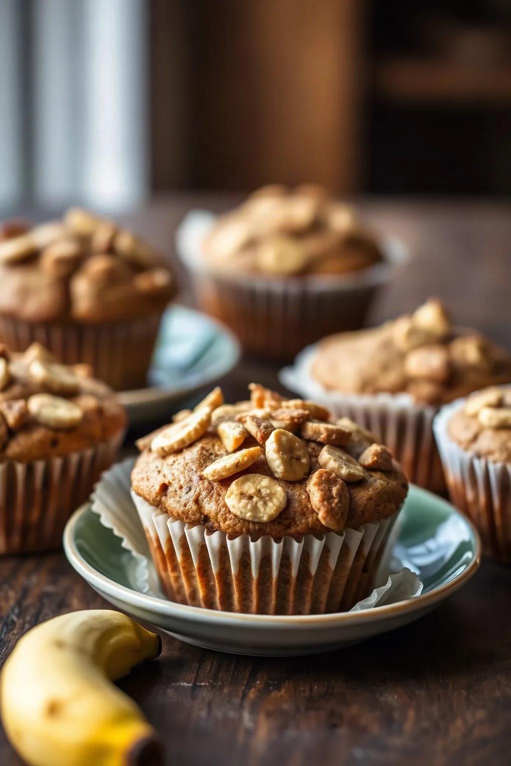 Perfectly Moist Banana Bran Muffins