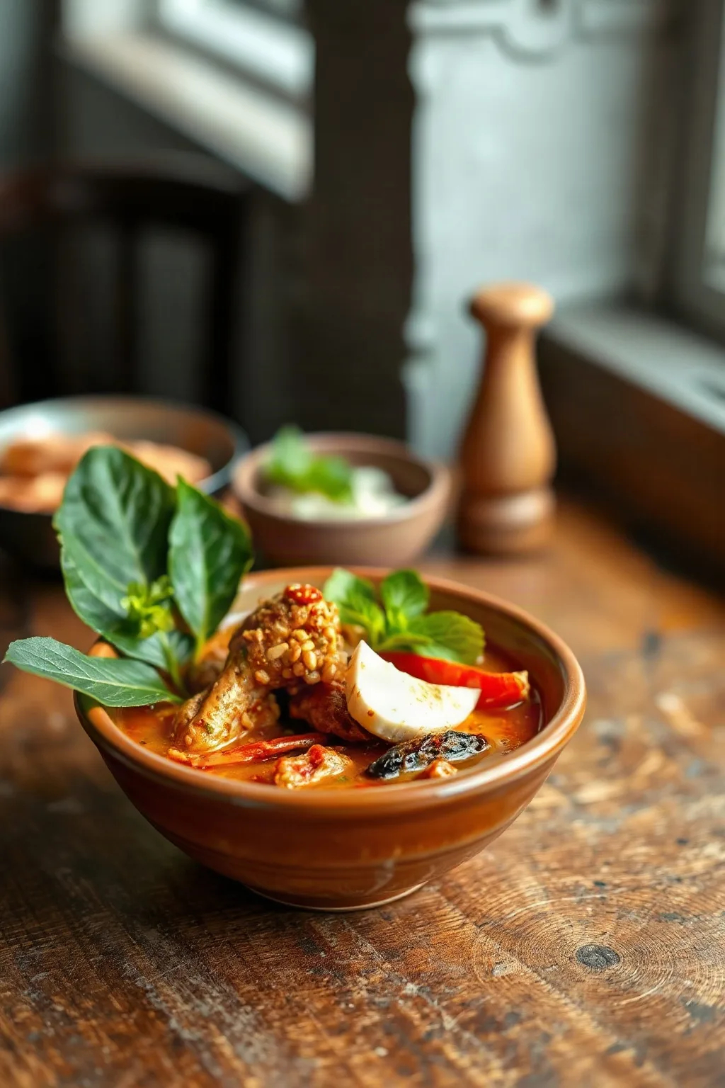 Sopa Thai de Pollo Picante con Leche de Coco