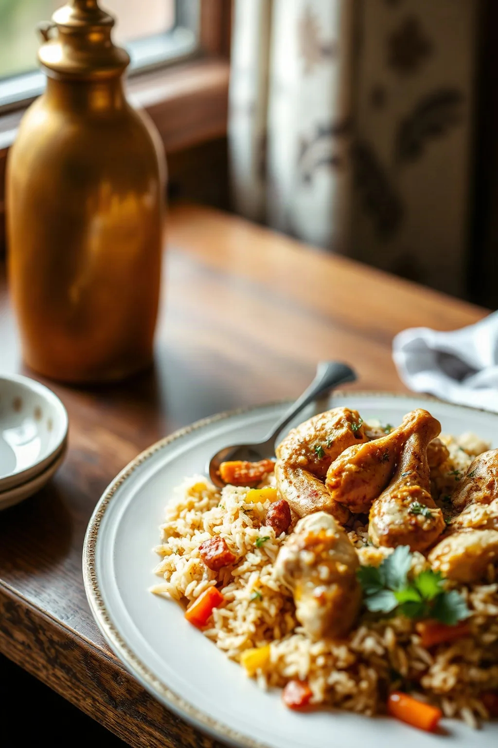Délice de Poulet et Riz à la Bombay