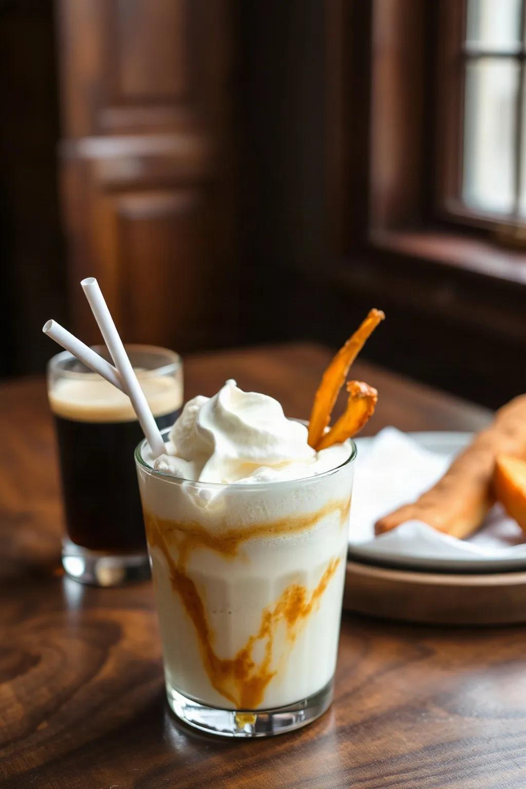 Gourmet Root Beer Float with Vanilla Bean Ice Cream