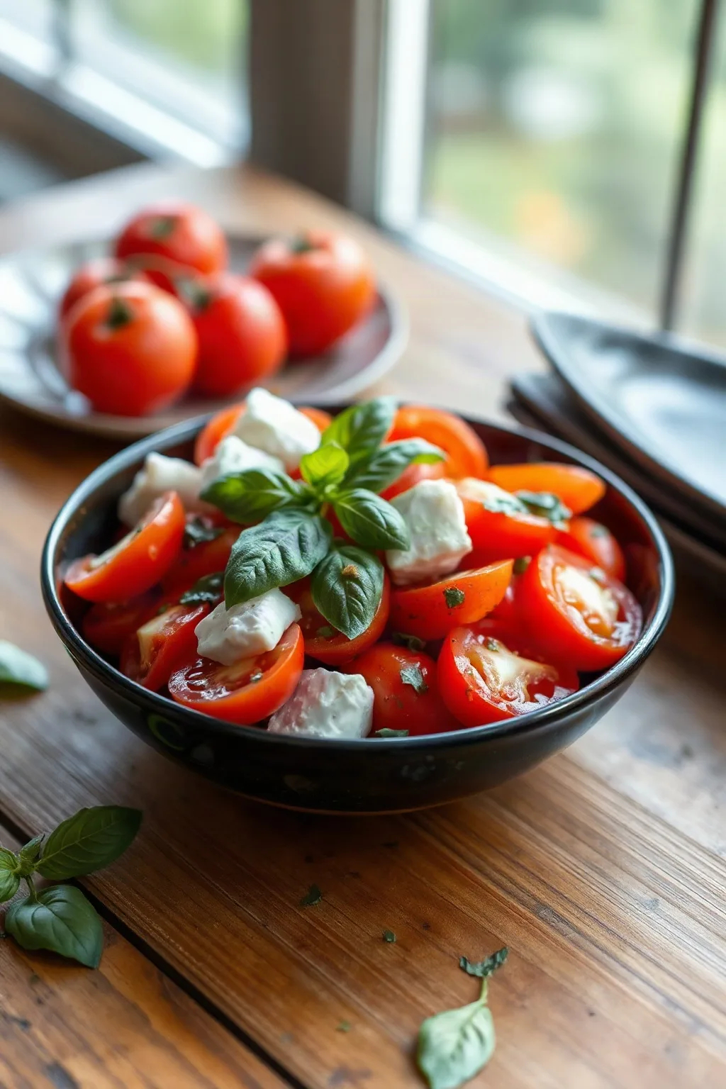 Ensalada Clásica de Tomate y Bocconcini