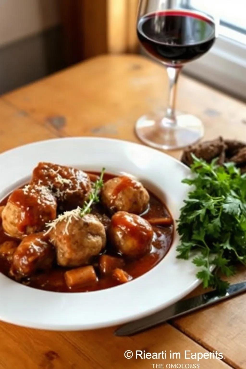 Estofado de Pata de Cerdo y Albóndigas