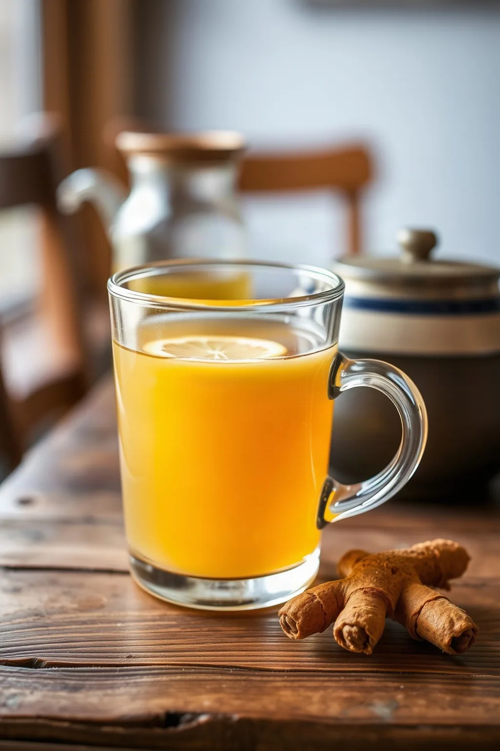 Soothing Honey Lemon Tea with Ginger