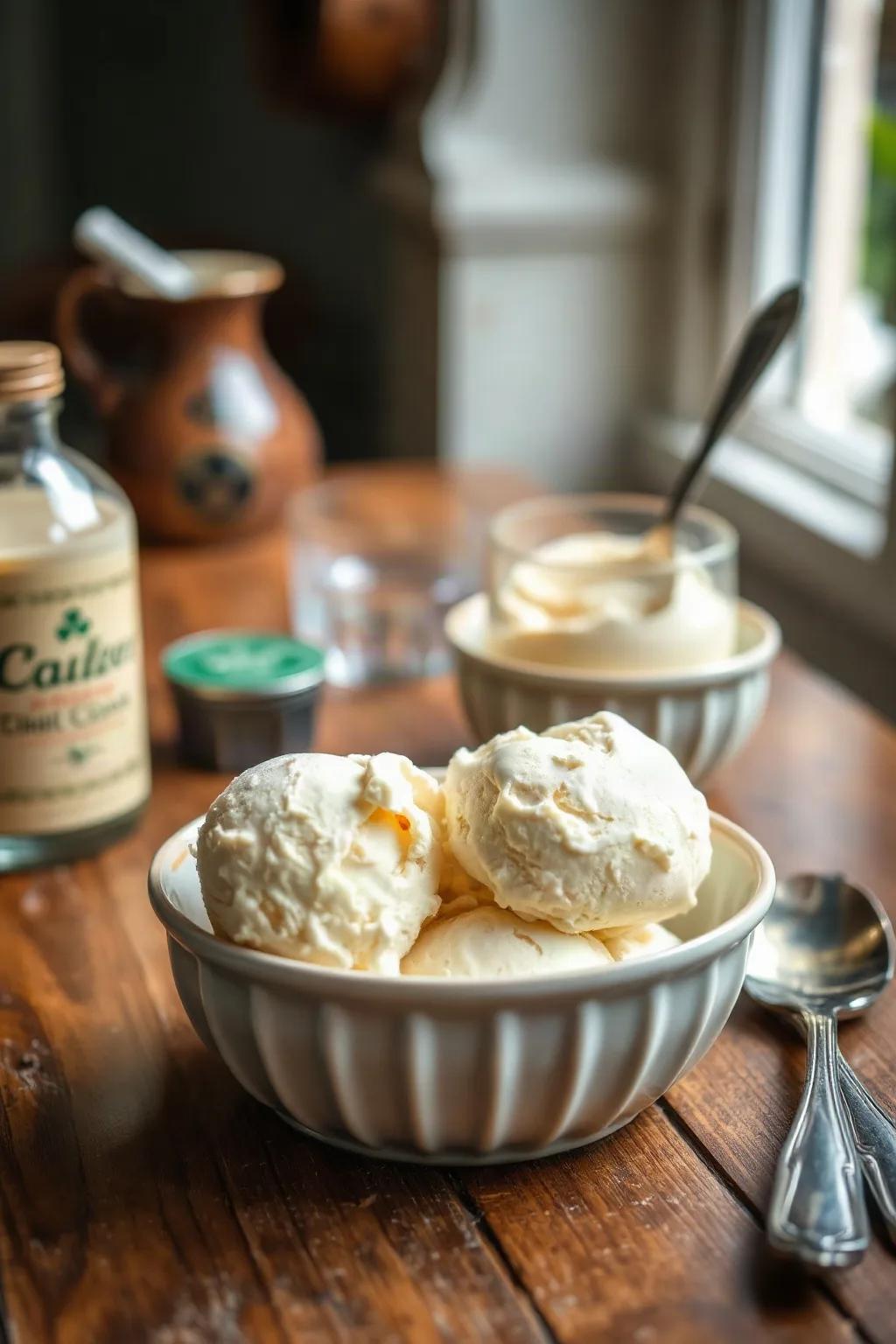 Homemade Irish Cream Ice Cream