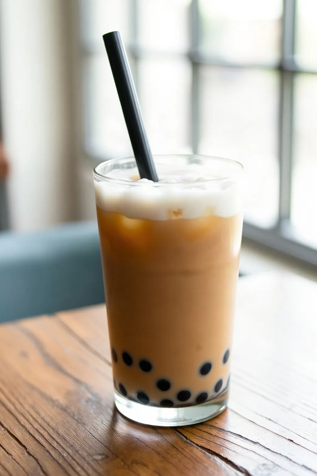 Té Negro con Leche de Coco y Perlas de Tapioca