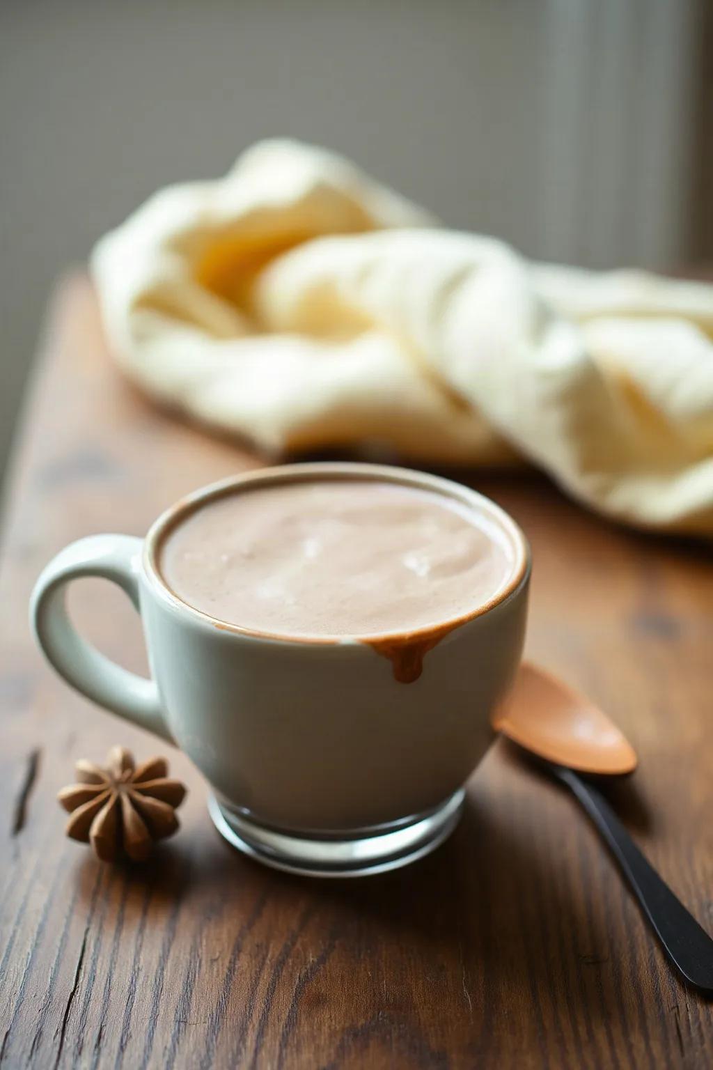 Simplest Hot Chocolate with Maple Syrup