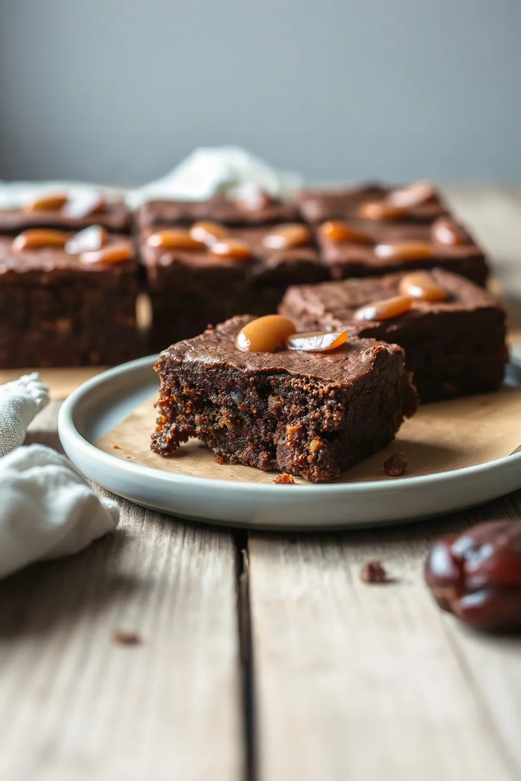 Low Sugar Date Brownies