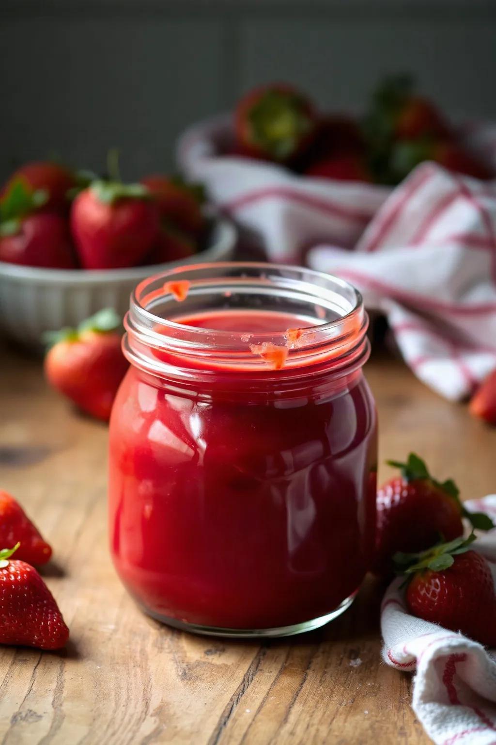 Puré de Fresas Casero