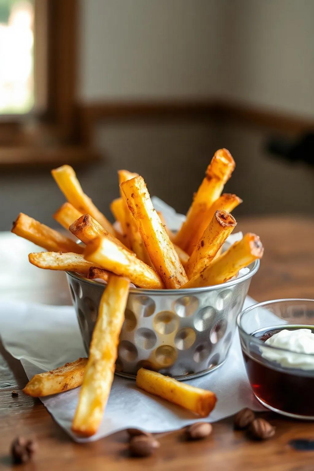 Homemade Crispy Seasoned French Fries