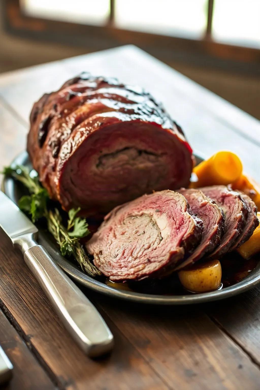 Perfect Standing Roast Beef Brined for Juicy Results