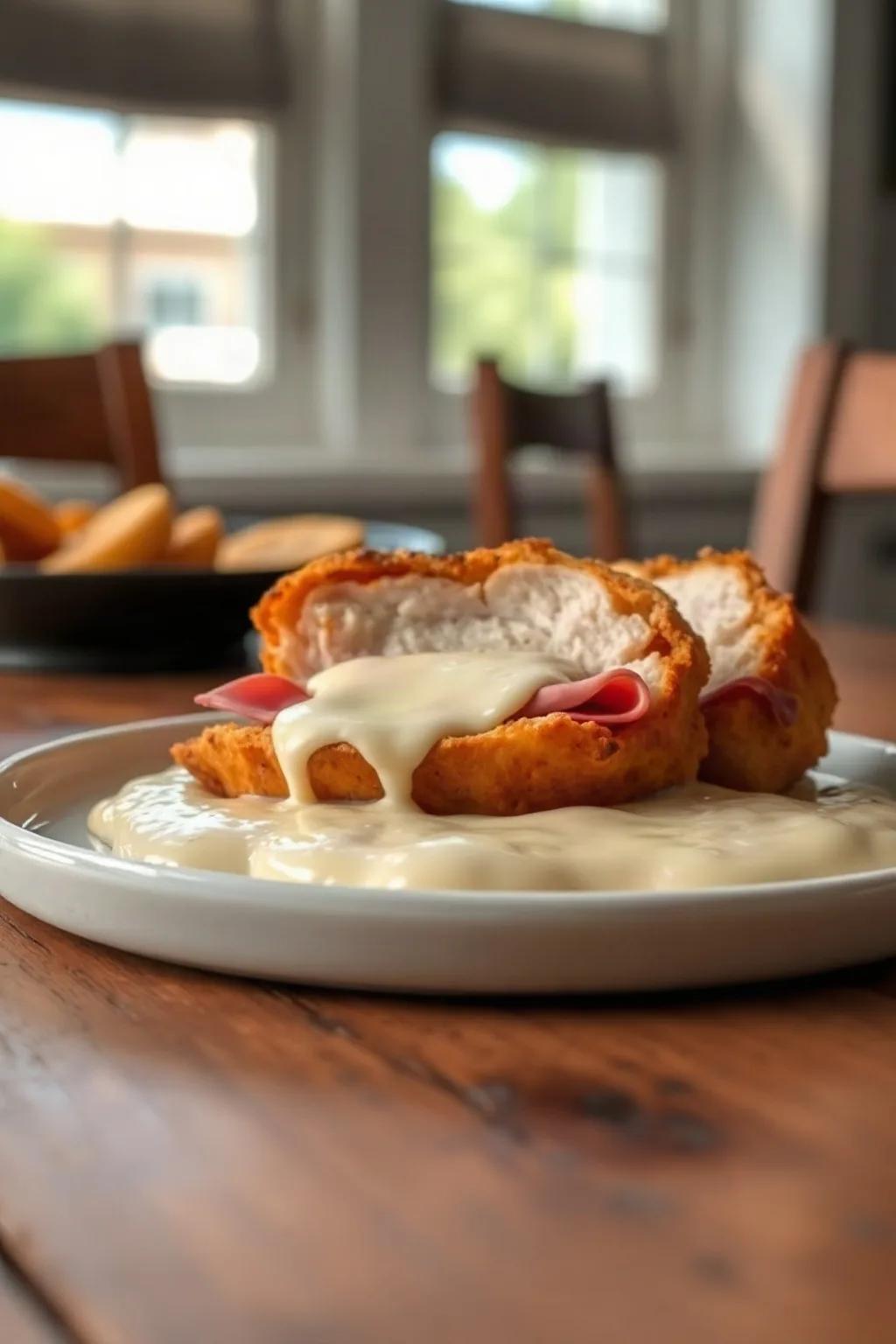 Air Fryer Chicken Cordon Bleu