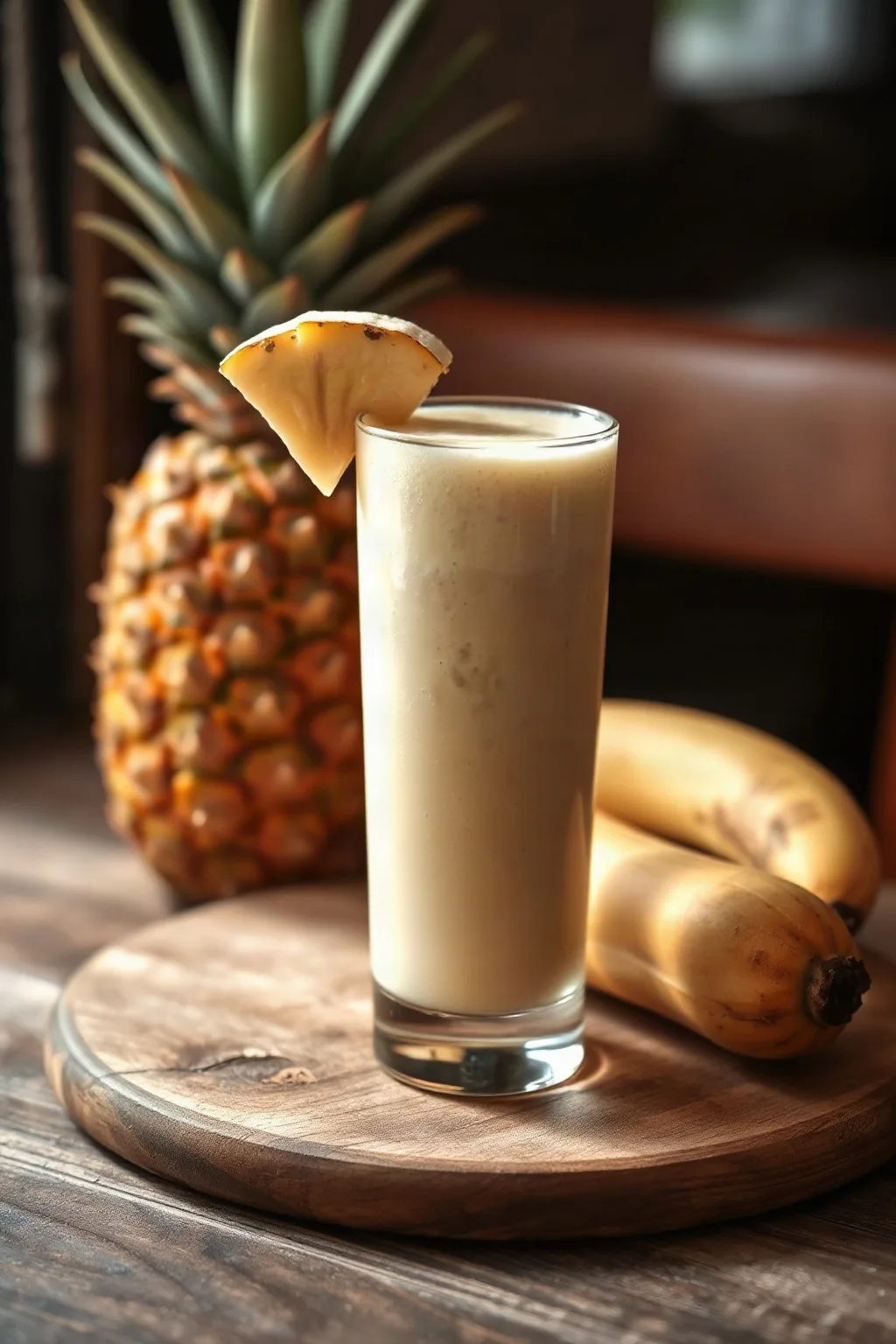 Délice de smoothie à l'ananas et à la banane