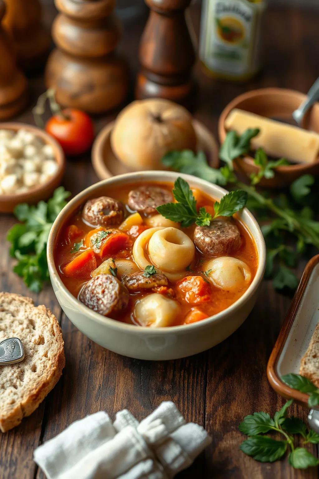 Rich Italian Sausage and Potato Soup