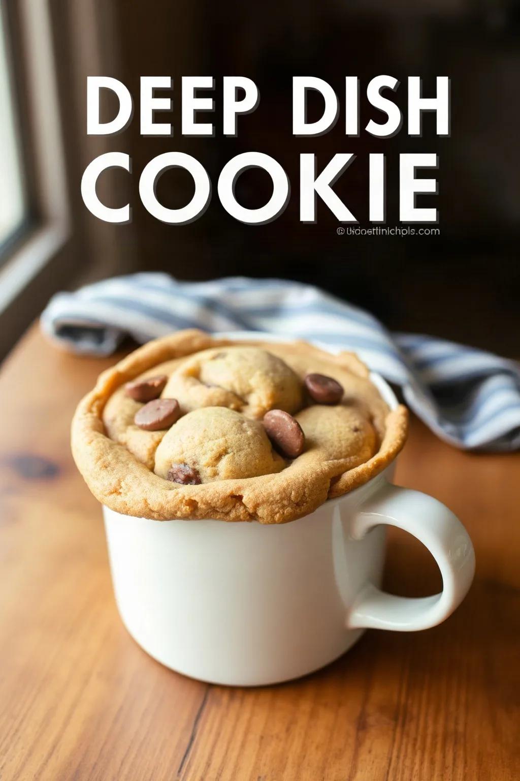 Deep Dish Cookie in a Mug