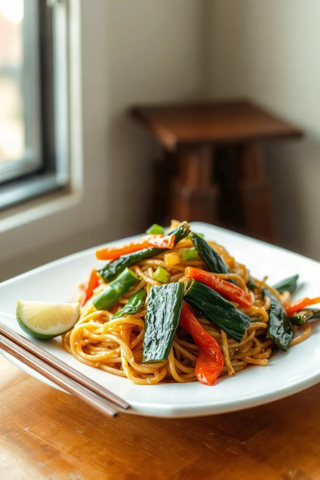 Stir Fried Shanghai Noodles with Vegetables