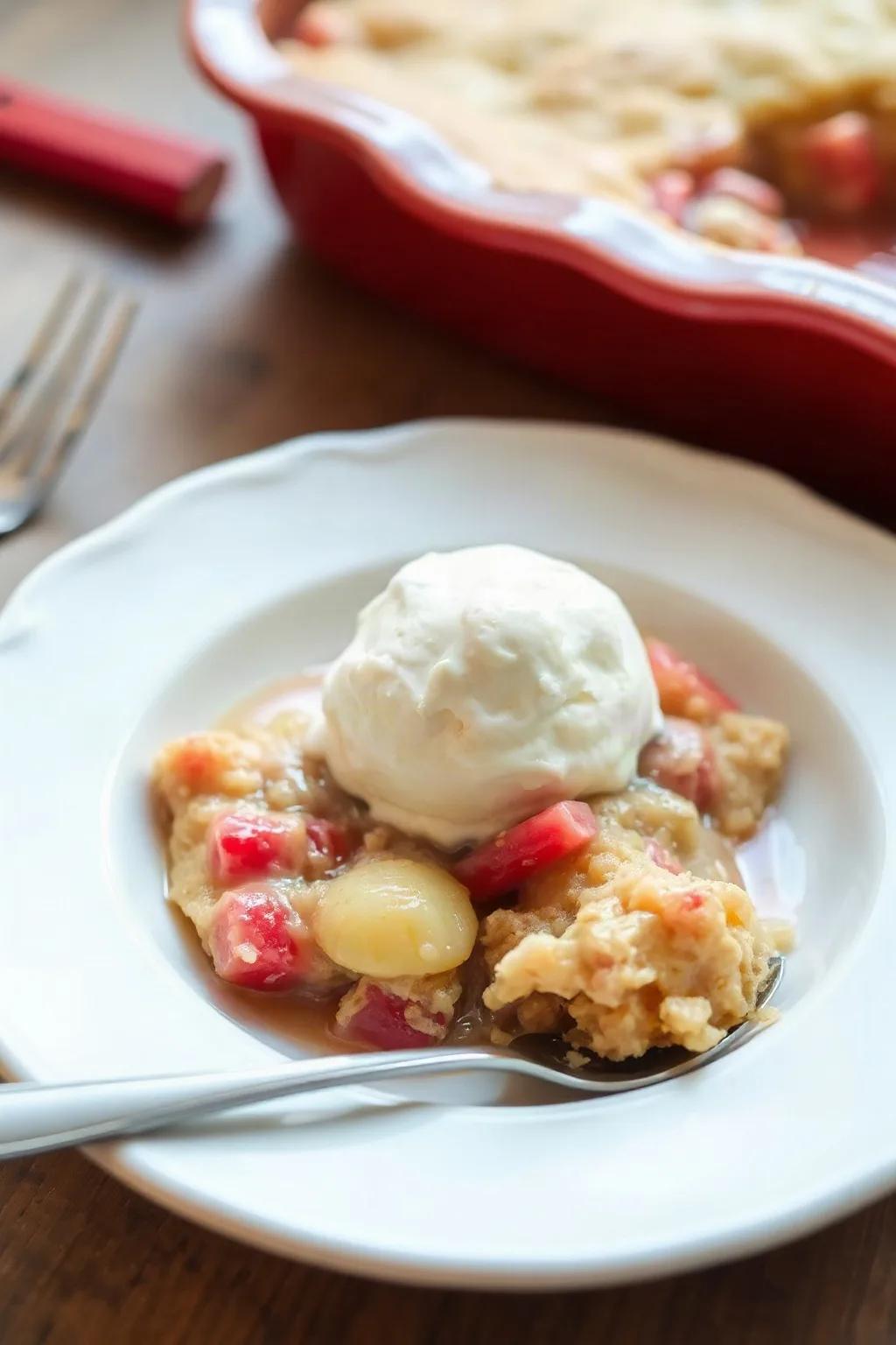 Auntie Emily's Classic Rhubarb Pudding