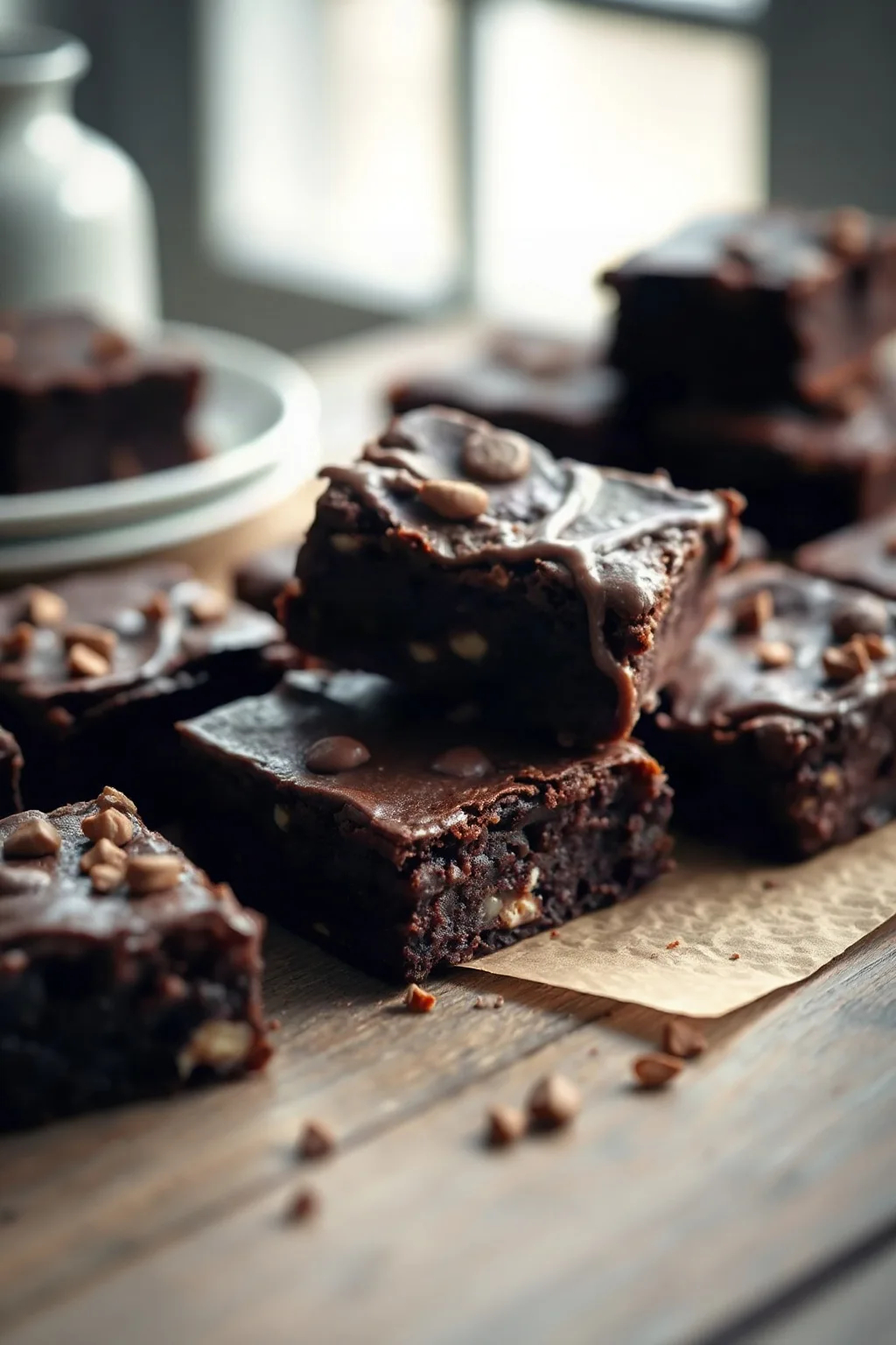 Brownies Veganos Ricos y Fudgy
