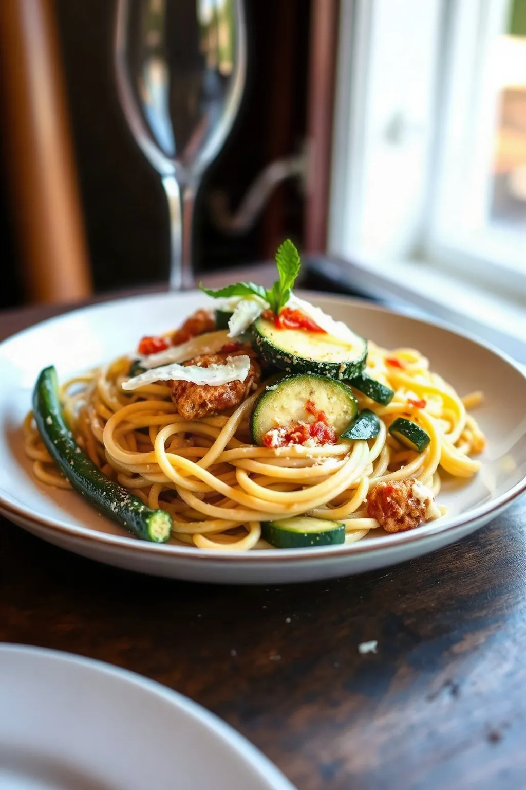 Zucchini Spaghetti alla Nerano