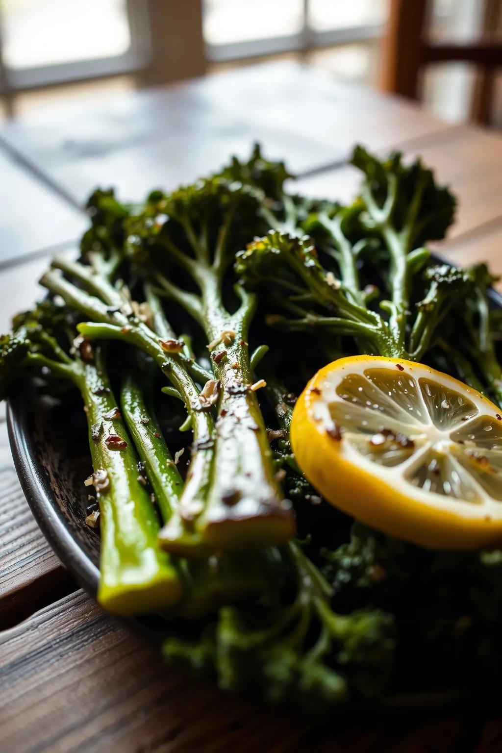 Brocoli Rabe Grillé Parfaitement