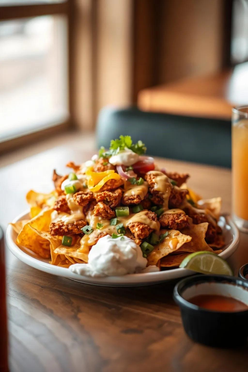 Nachos de Pollo Estilo Restaurante