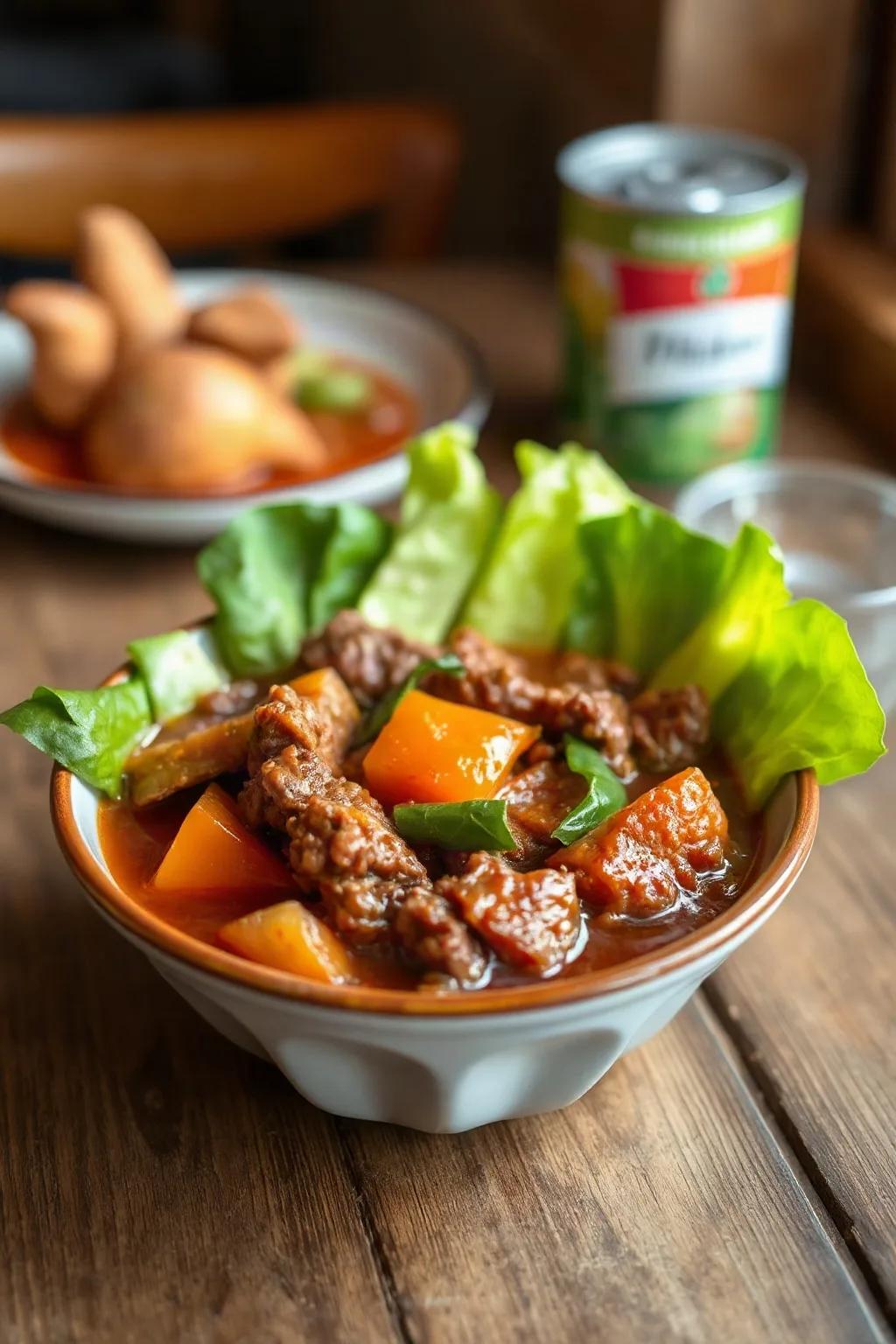 Filipino Beef Giniling Afritada Style