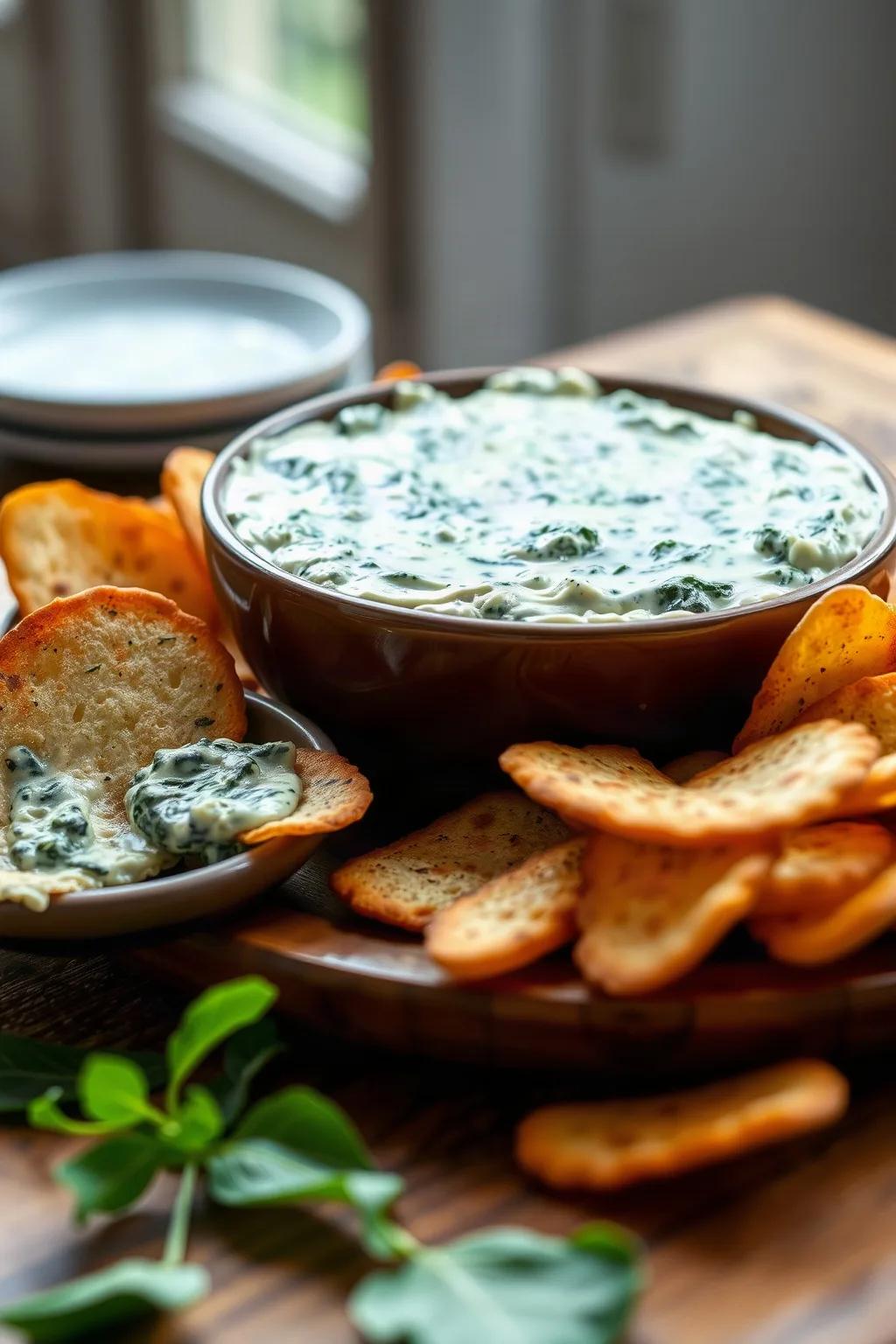 Creamy Cheesy Spinach Dip