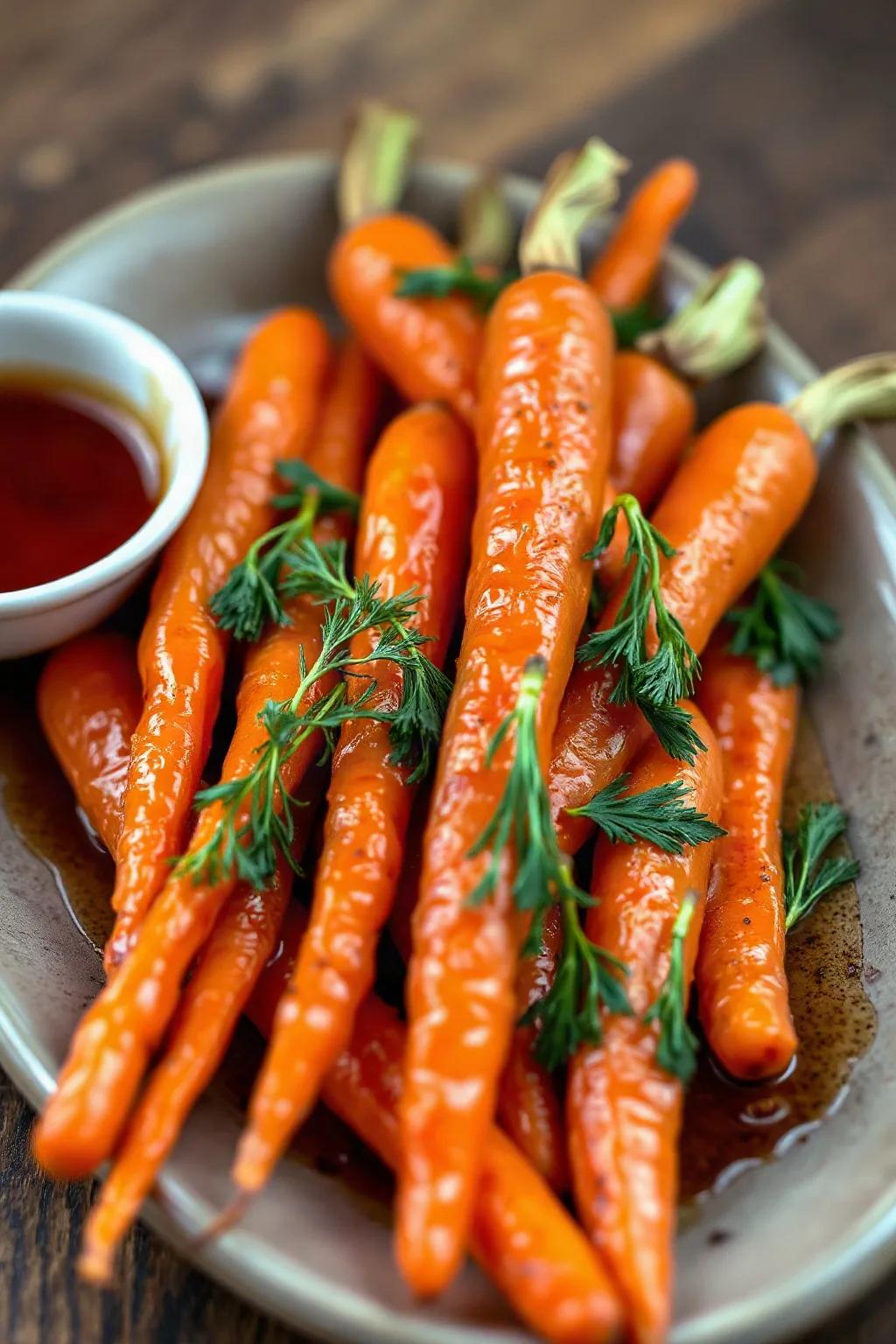 Zanahorias con Jarabe de Arce y Eneldo