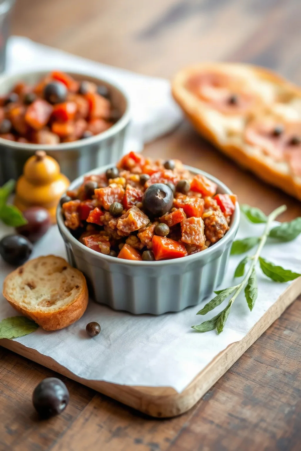 Tapenade de Tomate Seco con Aceitunas y Alcaparras
