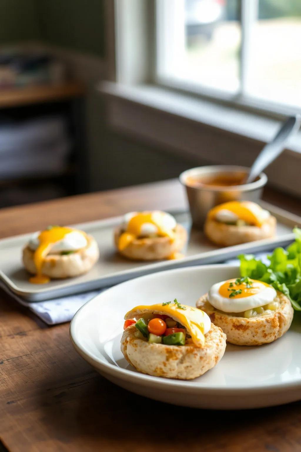 Egg White Breakfast Bites with Veggies