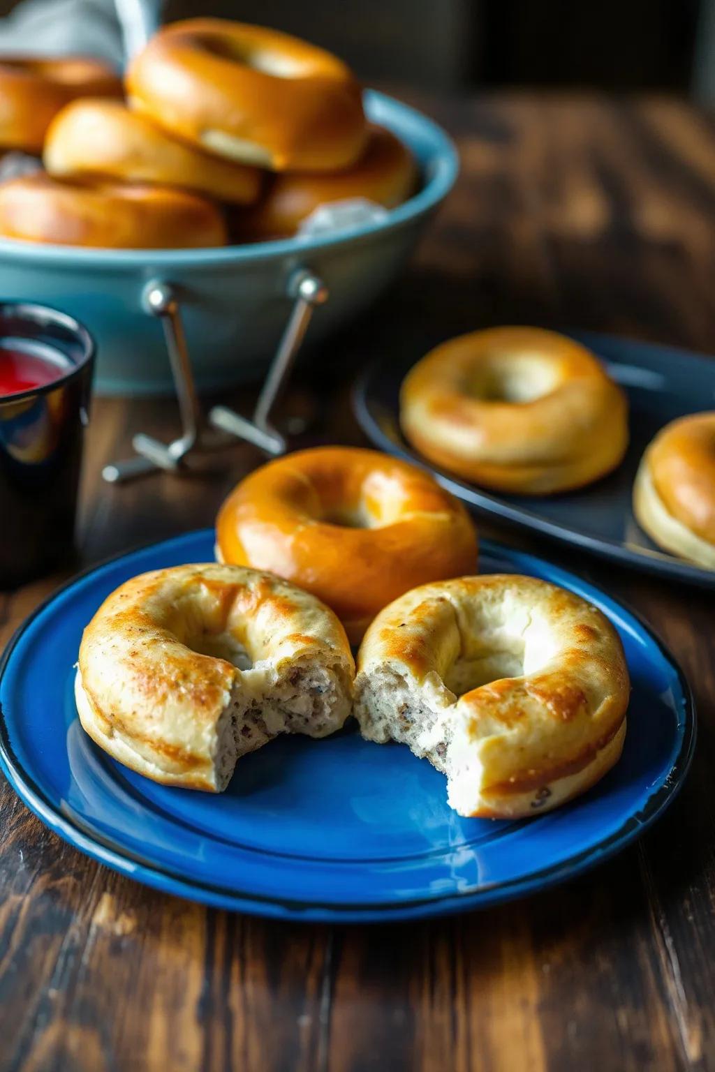 Bagels en Freidora de Aire con Dos Ingredientes