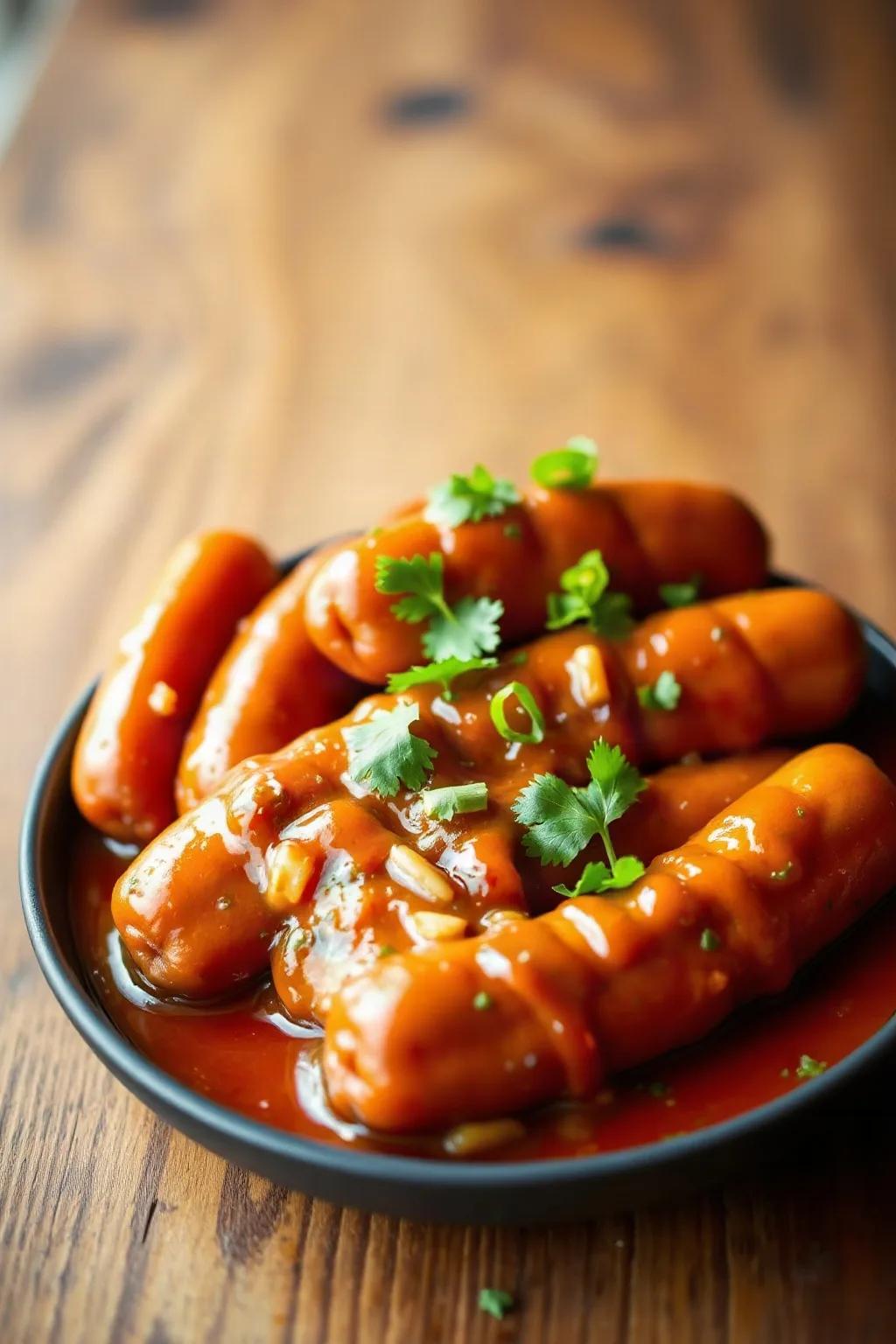 Classic Cocktail Wieners in Tangy Sauce