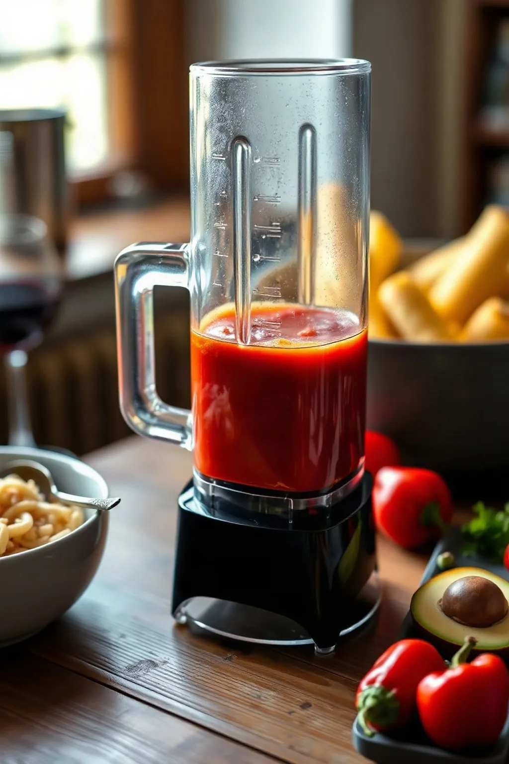 Salsa Fácil de Pimientos Rojos en Licuadora