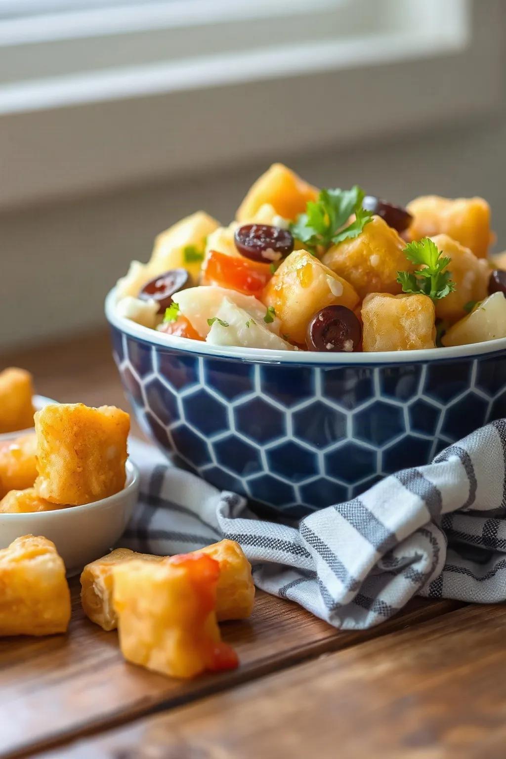 Ensalada Alemana de Papas con Tater Tots