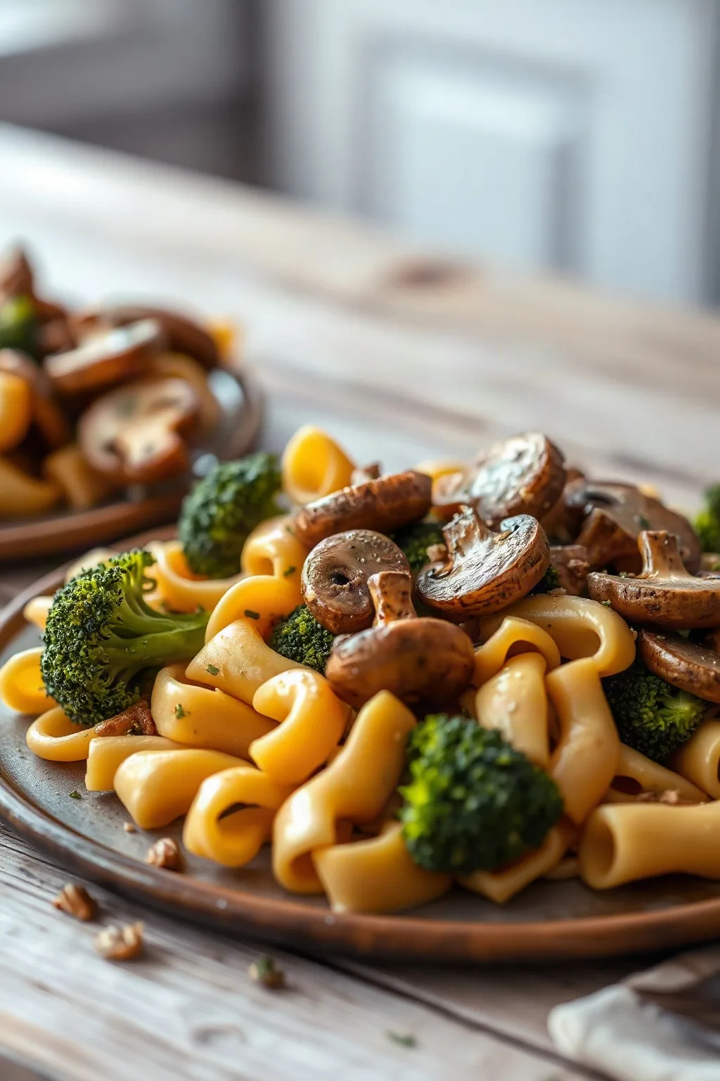 Cavatelli with Broccoli and Mushrooms