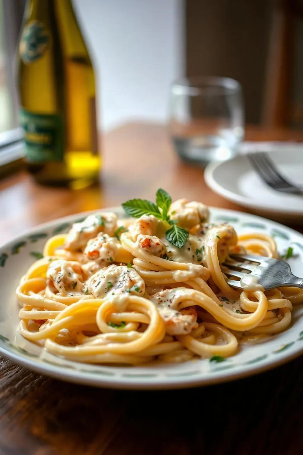 Creamy Chicken Fettuccine Alfredo
