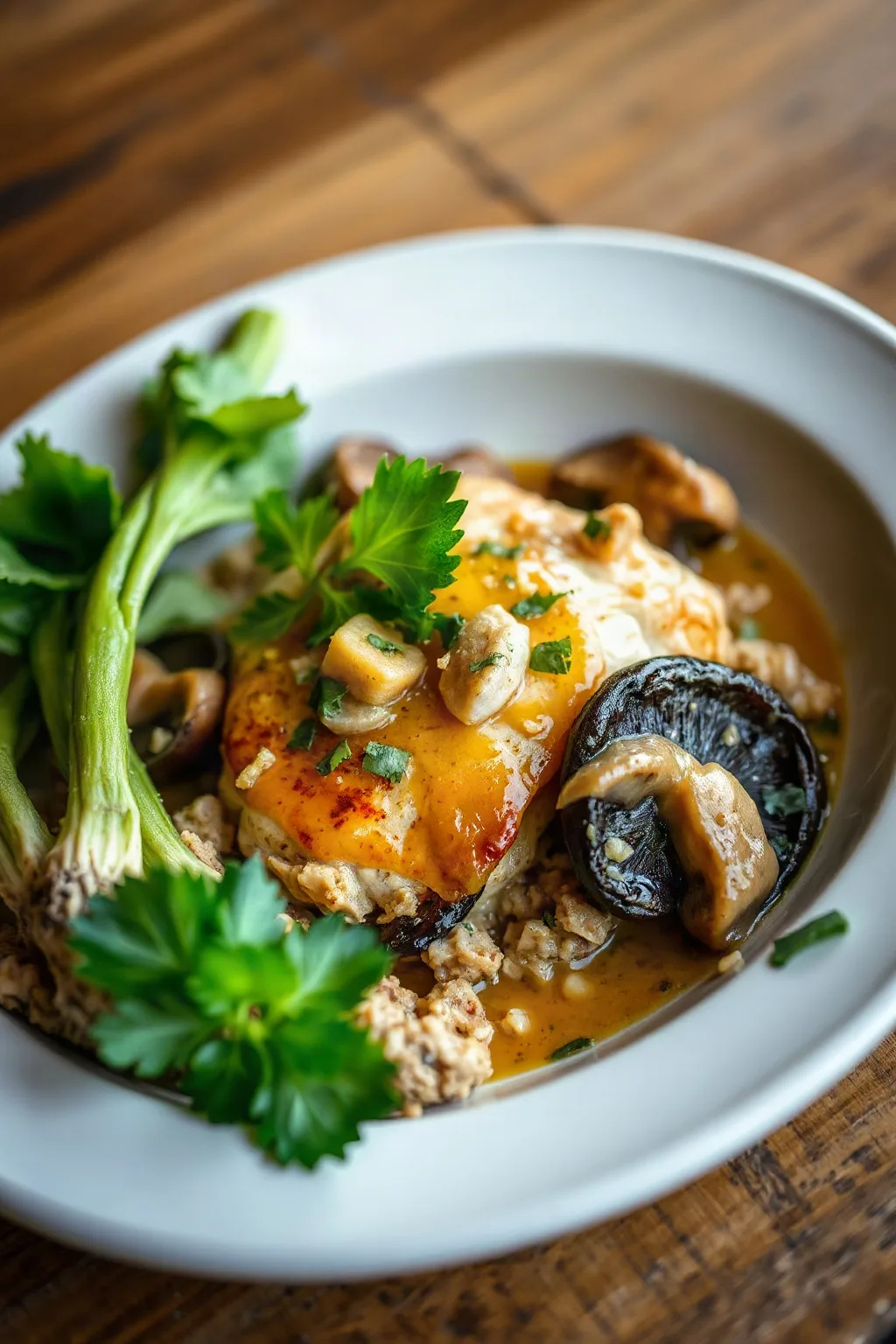Succulent Portobello Lemon Chicken