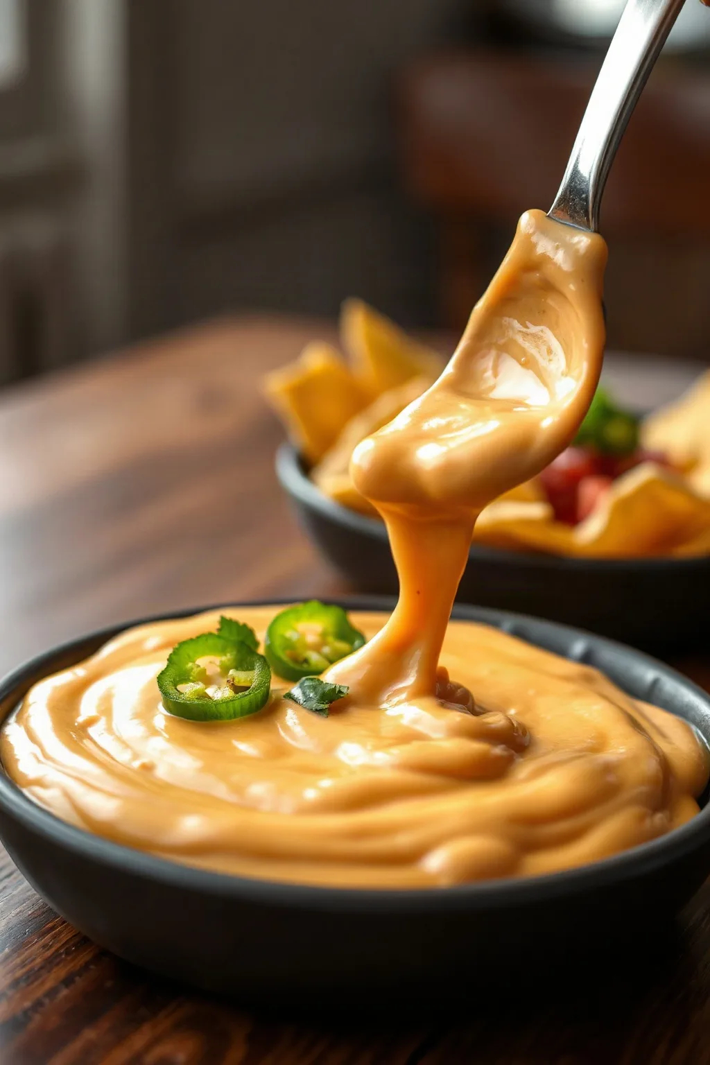 Spicy Nacho Cheese Sauce with Jalapeno